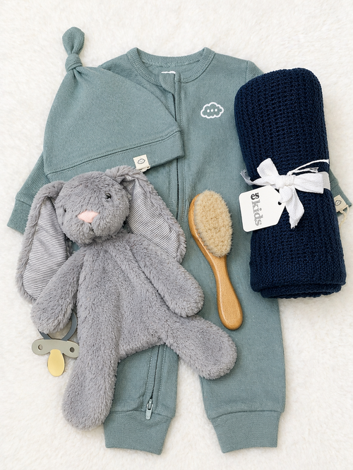 Bold in Blue organic baby boy gift set — Sayas Baby