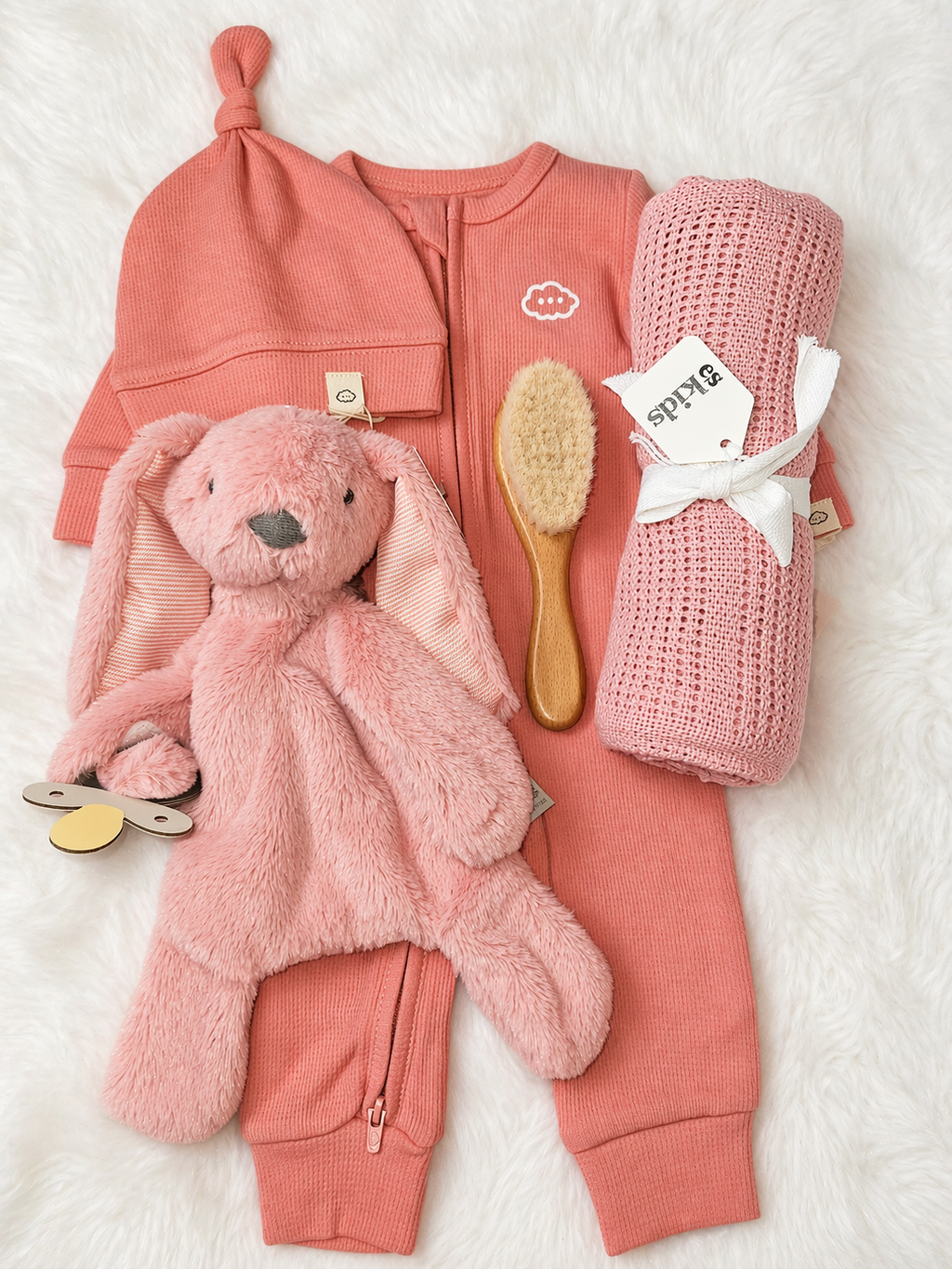 Perfect in Pink organic baby girl gift set — Sayas Baby